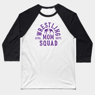 Wrestling Mom Athl Dept Squad Baseball T-Shirt